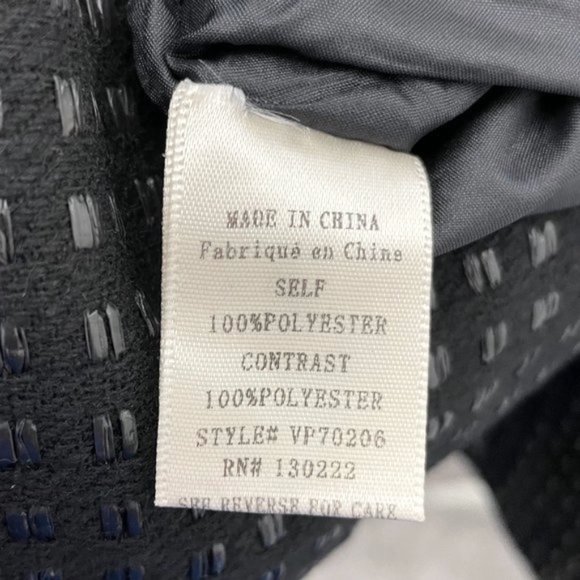 New Very J Shiny Stitch Textured Weave Shorts Black Size Small - Picture 15 of 16